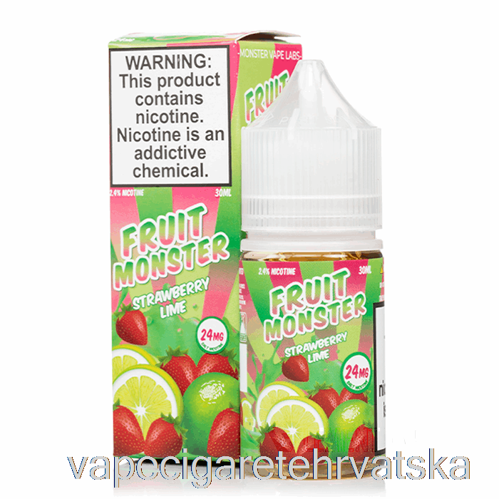 Vape Cigarete Jagoda Limeta - Voćne čudovišne Soli - 30ml 24mg